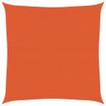 vidaXL Slnečná plachta 160 g/m² štvorcová oranžová 7x7 m HDPE