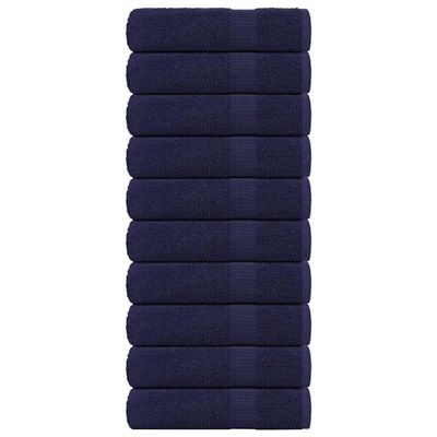vidaXL Osušky do kúpeľne FROGN 10 ks námornícka modrá 100x150 cm 360 g/m²