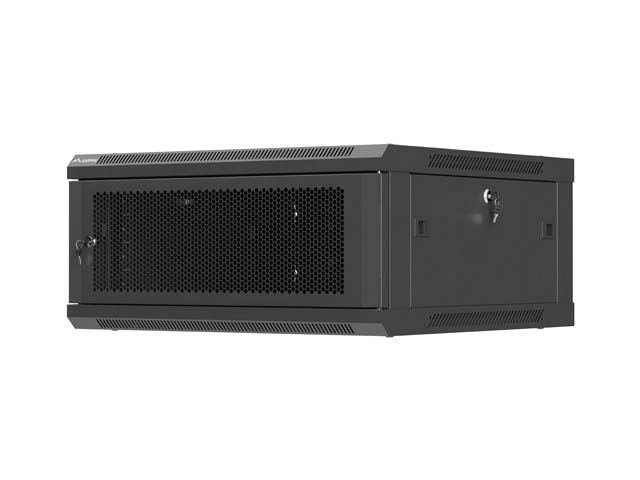 LANBERG NÁSTENNÁ INŠTALAČNÁ SKRIŇA 19'' 4U 600X600 ČIERNE PERFOROVANÉ DVERE (PLOCHÉ BALENIE)