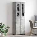 vidaXL Highboard FLORIN 60 x 35 x 182 cm Betónová šedá