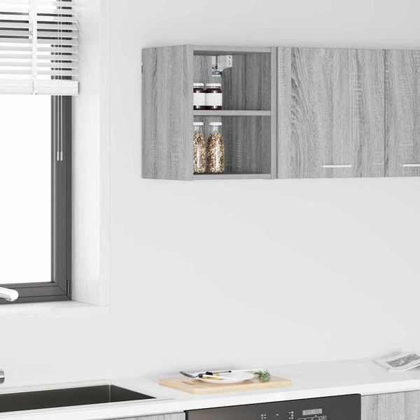 vidaXL Závesná skrinka Sivý Sonoma 30 x 29,5 x 40 cm Kompozitné drevo