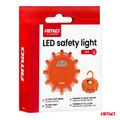 Núdzové svietidlo LED 12SMD+3SMD 650mAh (BATT) červená AMiO-04673