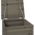 vidaXL Vonkajší box na vankúše antracitový 50x50x56 cm jedľový masív