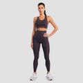 Dámske legíny Aura Tee Brown - GymBeam, veľkosť L