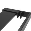 vidaXL Sprchová polica pre sprchovú stenu čierna 118 cm hliník