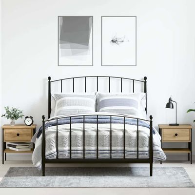 vidaXL Nočný stolík so zásuvkou 2 pcs dub artisan 40 x 42 x 45 cm