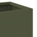 vidaXL Zvýšený záhradný kvetináč Olivovo zelená 60 x 26 x 45 cm Oceľ
