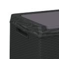 vidaXL Záhradný úložný box s podsedákom antracitový 350 l PP