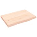 vidaXL Nástenná polica 60x40x(2-4) cm neošetrený dubový masív