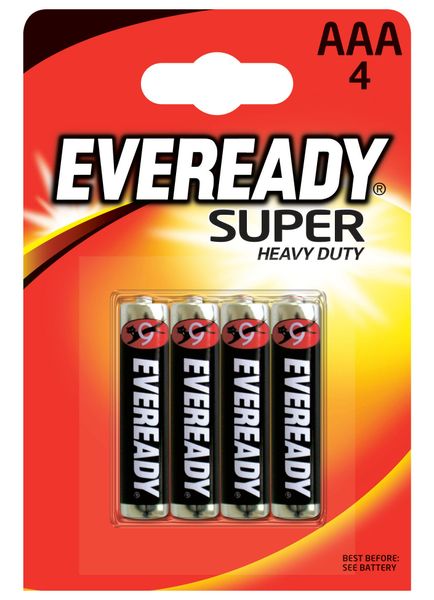 Energizer Eveready Super Heavy Duty AAA R03/4 1,5V 4ks 7638900227550