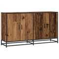 vidaXL Servírovacia skriňa Staré drevo 134 x 35 x 76 cm