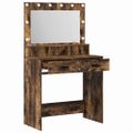 vidaXL Toaletný stolík Dymová dub 79 x 41 x 135 cm Kompozitné drevo