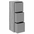 vidaXL Servírovacia skriňa so zásuvkou Sivý Sonoma 35 x 32 x 99,5 cm