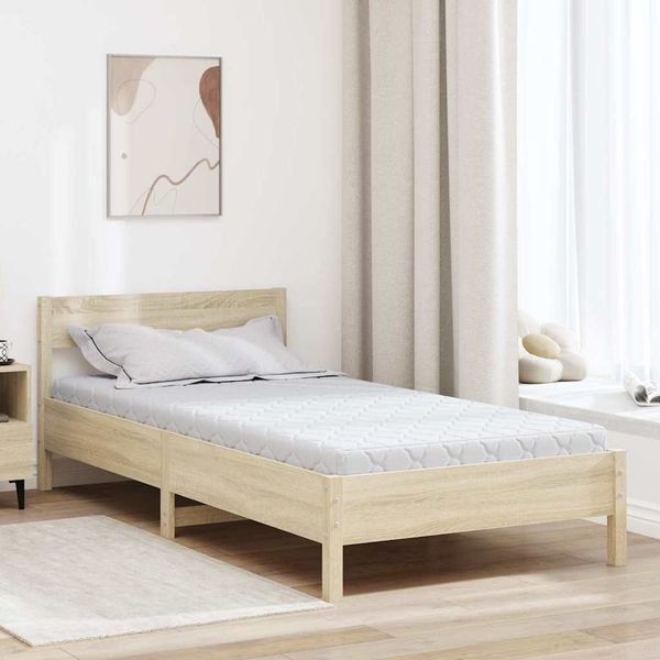 vidaXL Matrac Biela 100 x 200 cm žakárová tkanina