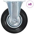 vidaXL Pevné kolieska 8 ks 125 mm
