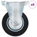 vidaXL Pevné kolieska 8 ks 100 mm