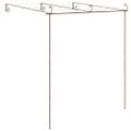 vidaXL Záhradná pergola, starožitná hnedá 3x3x2,5 m, železo