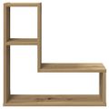 vidaXL Nástenné poličky v tvare kocky 2 ks 50x15x50cm kompozitné drevo