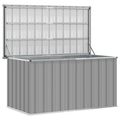 vidaXL Záhradný úložný box, sivý 129x67x65 cm