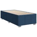 vidaXL Posteľný rám boxsping s matracom modrý 80x200 cm látka