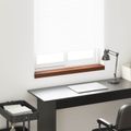 vidaXL Parapetné dosky Hnedé drevo 100 x 15 x 4,5 cm PVC