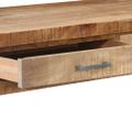 vidaXL Stôl 108x50x75 cm surové mangové drevo