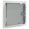 vidaXL Access Panel 2 ks Biela 23 x 23 x 3 cm Oceľ
