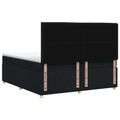 vidaXL Posteľ boxspring s matracom Čierna 140 x 200 cm Látka