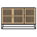 vidaXL Komoda čierna 105x30x65 cm kompozitné drevo