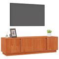 vidaXL TV skrinka Vosková Hnedá 140 x 40 x 40 cm Masívna borovica