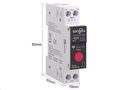 SMART Elektromer 1F + AC istič (1-63A) TONGOU TO-Q-SY2-JWE
