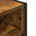 vidaXL Stôl Dymová dub Kompozitné drevo 100 x 50 x 75 cm