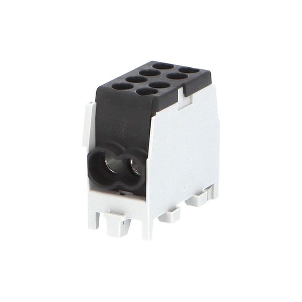 Svorkovnica rozbočovacia HLAK 25 1/2 M2, 100A, 1pól., AL/CU, IP20, čierna, na DIN /2080140