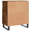 vidaXL Komoda dymový dub 60x35x70 cm spracované drevo
