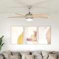 vidaXL Stropný ventilátor s osvetlením a diaľkovým ovládaním Ø 130 cm