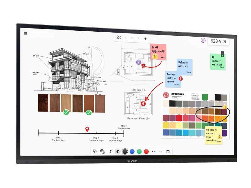 86'' LED SHARP PN-LA862,3840x2160,24/7,500cd,IGT