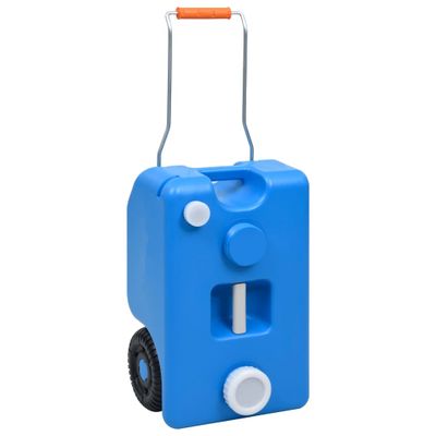 vidaXL Nádrž na vodu na kolieskach pre kempovanie modrá 25 l