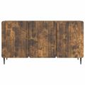 vidaXL TV skrinka 99 x 34,5 x 52 cm Dymový dub Kompozitné drevo