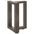 vidaXL Nohy konferenčného stolíka v tvare T, 2 ks, čierne, 28x25x(42-43) cm, oceľ