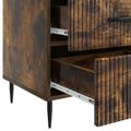 vidaXL Nočný stolík Dymový dub 43 x 41 x 66,5 cm Kompozitné drevo