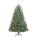 vidaXL Umelý Sklápací Vianočný Stromček Zelená 180 cm PVC a kov