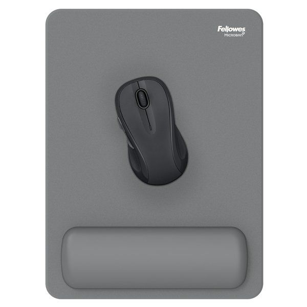 FELLOWES podložka pod myš a zápěstí BREYTA XL/ 210mm x 280mm x 18mm/ šedá FELLOWES podložka pod myš a zápestí BREYTA XL/ 210mm x 280mm x 18mm/ šedá
