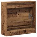 vidaXL Skriňa na topánky 60 x 21 x 57 cm Kompozitné drevo Staré drevo