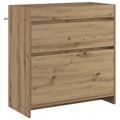 vidaXL Skriňa pod umývadlo do kúpeľne Dub artisan 78,5 x 37,5 x 81 cm