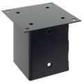 vidaXL podstavce stĺpikov štvorcové 4 ks Antracit 121x121 mm