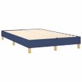 vidaXL Posteľ boxsping s matracom a LED modrá 120x200 cm látka