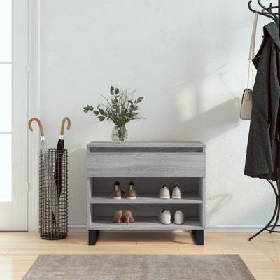vidaXL Botník sivý dub sonoma 70x36x60 cm spracované drevo