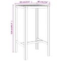 vidaXL Barový stôl 60x60x110 cm impregnovaná borovica