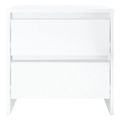vidaXL Nočné stolíky 2 ks lesklé biele 45x34,5x44,5cm kompozitné drevo