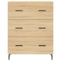 vidaXL Vysoká skrinka dub sonoma 69,5x34x180 cm spracované drevo